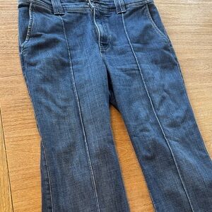 Talbots Dark Blue Flared Jeans with Front Seams